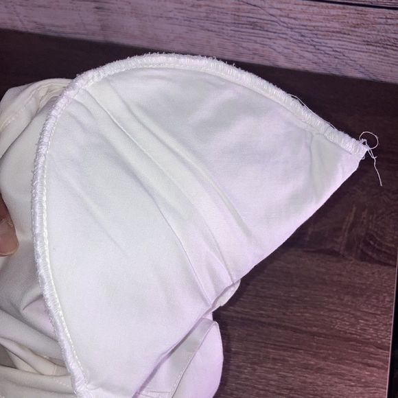 Vintage WestBound White ShortSleeved Buttonup Shirt Meduim with Blue beads - Picture 13 of 13